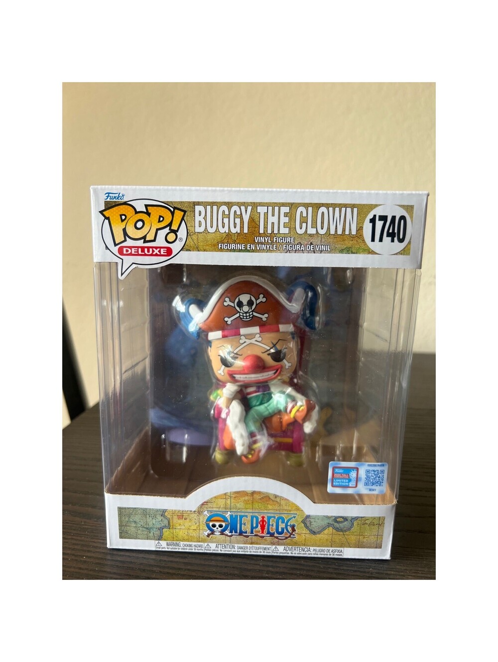 LE VAULTED EXC DELUXE Buggy Clown on Throne Funko Pop 1740 One Piece Anime Manga